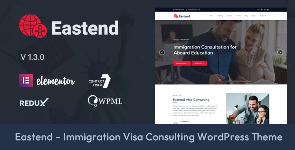 Eastend – Immigration Visa Consulting WordPress Theme